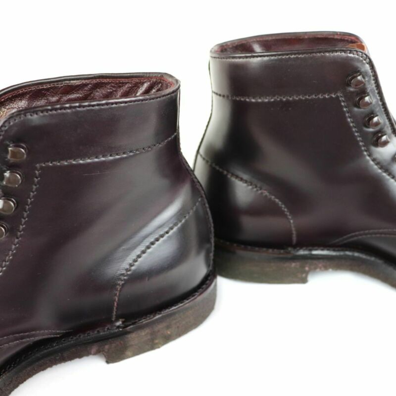 新品未使用 ALDEN 4600H 8HD PLANE TOE Alden 4600H Color 8 Shell Cordovan Plain Toe Boot | Alden