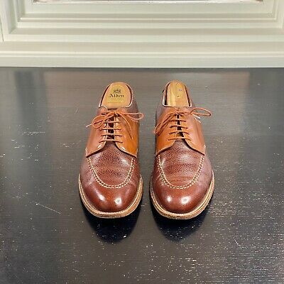 Alden D6610 Brown Scotch Grain and Tan Calfskin Saddle Shoe