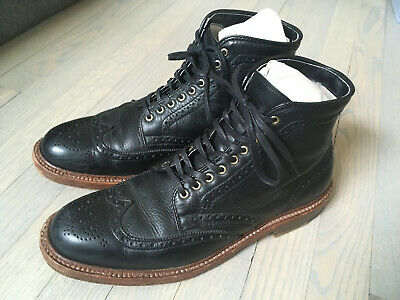 Alden 44617 Black Lady Calf Wing Tip Boot