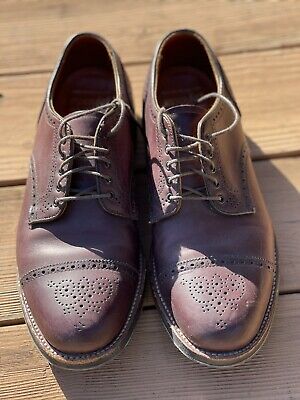 Alden D5518C Burgundy Calfskin Medallion Tip Blucher