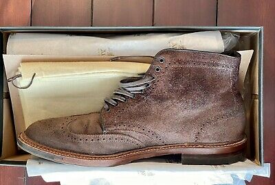 Alden 44683C Tobacco Reverse Chamois Wing Tip Boot