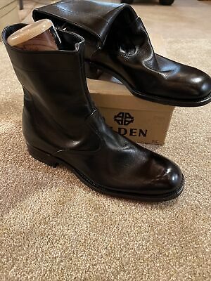 Alden 4470 Black Calfskin Plain Toe Boot