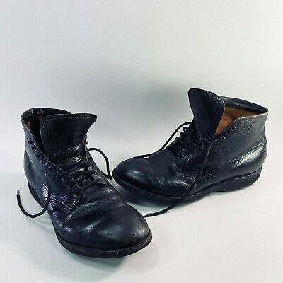 Alden 4114H Black Shrunken Calf Plain Toe Boot