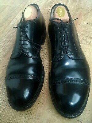 Alden 56255 Black Calfskin Perforated Straight Tip Blucher