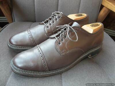 Alden 34842 Brown Calfskin Perforated Straight Tip Blucher