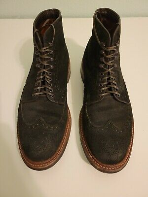 Alden D7831HC Earth Reverse Chamois Wing Tip Boot