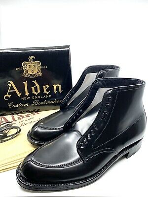 Alden D9949H Black Shell Cordovan V-Tip Boot
