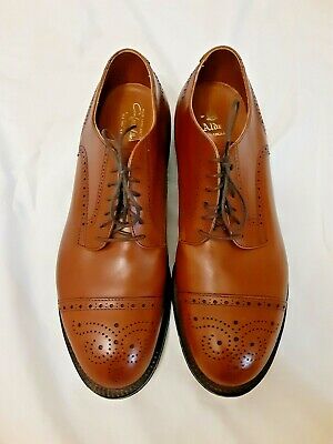 Alden 5404 Tan Calfskin Medallion Tip Blucher