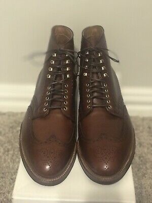 Alden D9836H Walnut Calfskin Wing Tip Boot