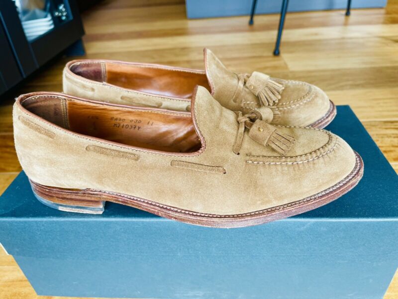 Alden M7103FY Tan Suede Tassel Loafer Alden Model Project