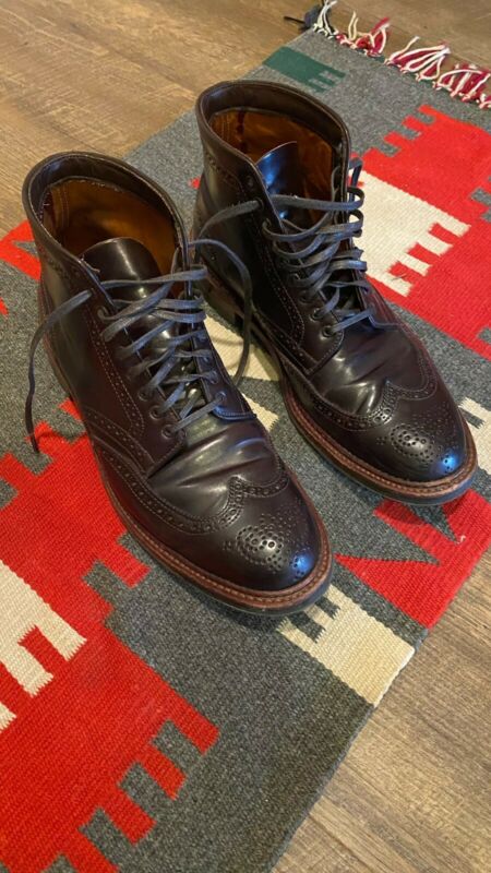 Alden D6844C Color 8 Shell Cordovan Wing Tip Boot | Alden