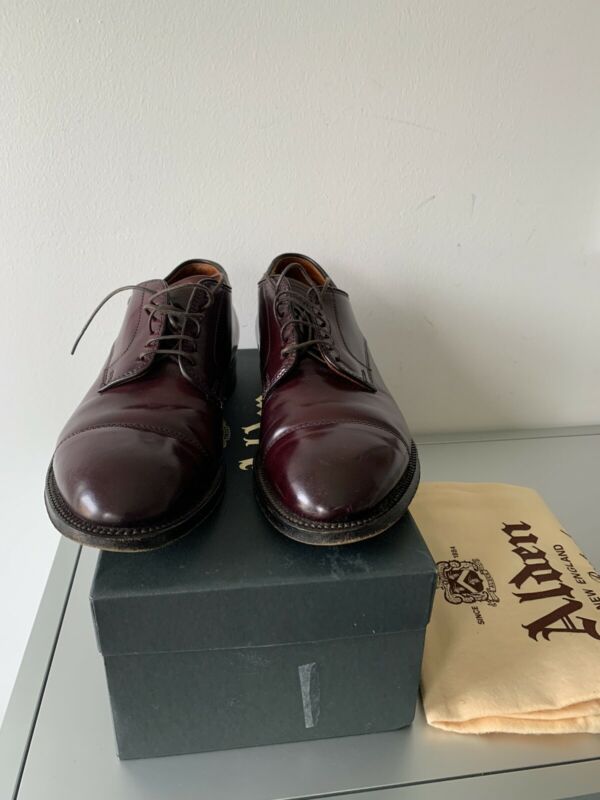 Alden A765 Color 8 Shell Cordovan Plain Toe Blucher | Alden