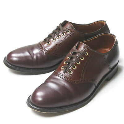 Alden 99521 Burgundy Calfskin and Brown Alpine Grain Saddle Shoe