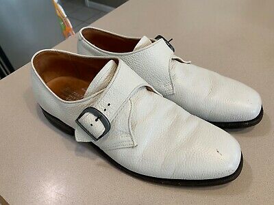 Alden 778 White Shrunken Calf Monk Strap