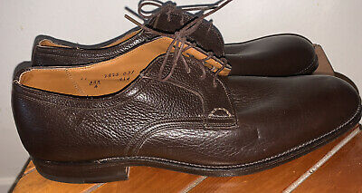 Alden 914 Dark Brown Shrunken Calf Nassau Plain Toe Blucher