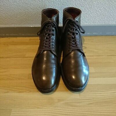 Alden 45614H Dark Brown Calfskin Plain Toe Boot