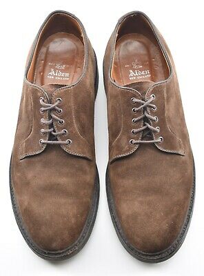 Alden 94311S Brown Suede Plain Toe Blucher