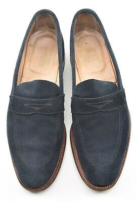 Alden 3455UF Navy Suede LHS / Penny Loafer