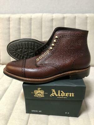 Alden D8606HC Brown Scotch Grain Perforated Cap Toe Boot