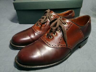 Alden 99521 Burgundy Calfskin and Brown Alpine Grain Saddle Shoe