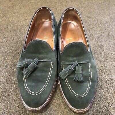 Alden D3101F Hunting Green Suede Tassel Loafer