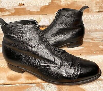 Alden 39621 Black Regina Grain Perforated Cap Toe Boot