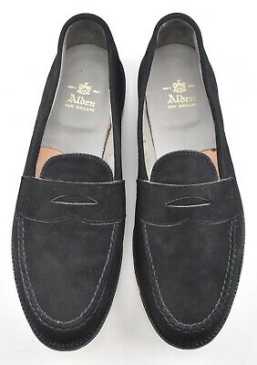 Alden 6732 Black Suede LHS / Penny Loafer