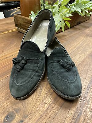 Alden 36950F Black Suede Tassel Loafer