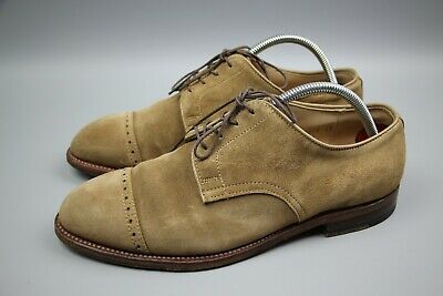 Alden 82621 Tan Suede Perforated Straight Tip Blucher