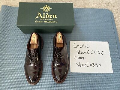 Alden D7611C Color 8 Shell Cordovan V-Tip Blucher