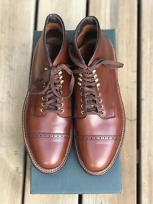 Alden D1804HC Brown Calfskin Perforated Cap Toe Boot