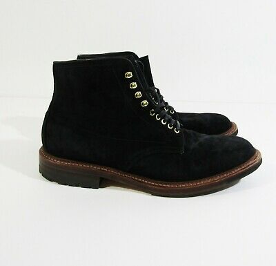 Alden D8806HC Black Suede Plain Toe Boot