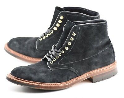 Alden D8806HC Black Suede Plain Toe Boot