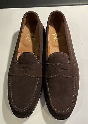 Alden 6768 Dark Brown Suede LHS / Penny Loafer