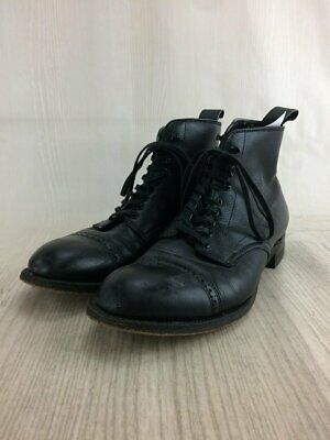 Alden 86005H Black Pebble Grain Perforated Cap Toe Boot