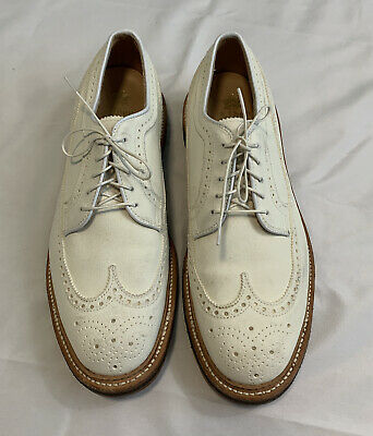 Alden 97881 White Suede Long Wing Blucher