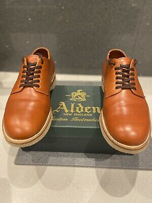 Alden M7401 Pecan Workboot Calf Plain Toe Dover