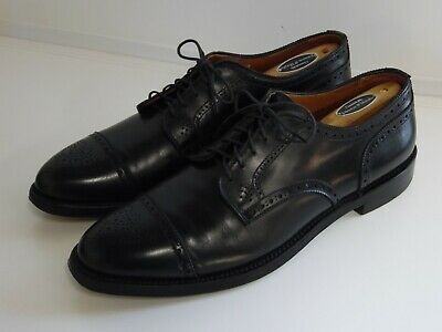 Alden 957 Black Calfskin Medallion Tip Blucher