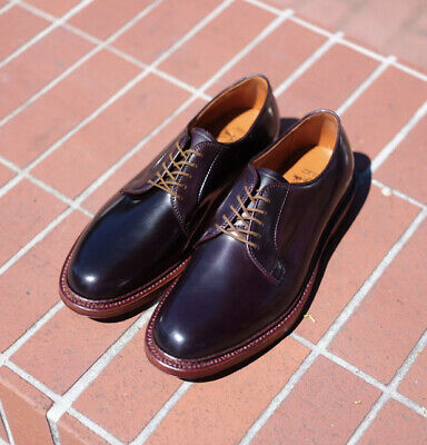 Alden D9404 Color 8 Shell Cordovan Plain Toe Blucher