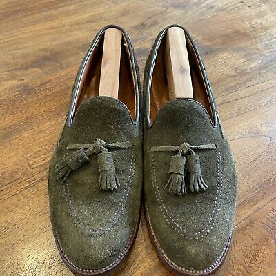 Alden D3101F Hunting Green Suede Tassel Loafer