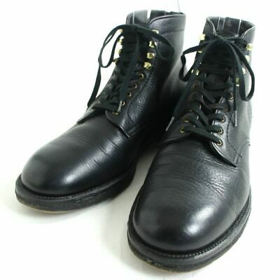 Alden 4604H Black Shrunken Calf Plain Toe Boot