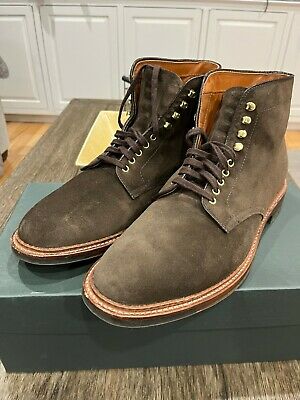 Alden D9861HC Loden Green Suede Plain Toe Boot