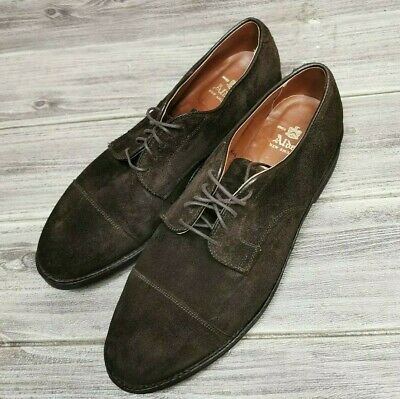 Alden 9563S Chocolate Suede Straight Tip Blucher