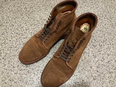 Alden 41822H Snuff Suede Perforated Cap Toe Boot