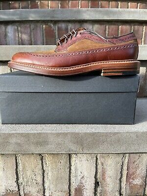 Alden 87891 Brown Alpine Grain and Snuff Suede Long Wing Blucher Spectator