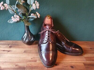 Alden 2260 Color 8 Shell Cordovan Perforated Straight Tip Blucher