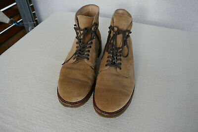 Alden 46050H Tan Suede Plain Toe Boot