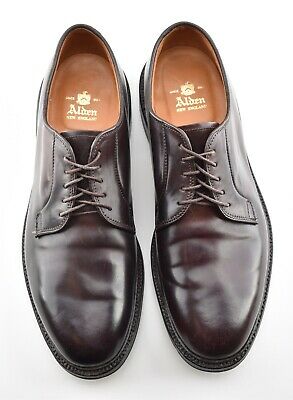 Alden 9302C Color 8 Shell Cordovan Plain Toe Blucher