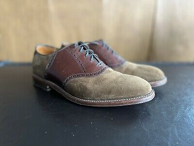 Alden D8301 Snuff Suede and Brown Alpine Grain Saddle Shoe