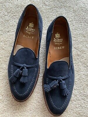Alden D9102 Navy Suede Tassel Loafer